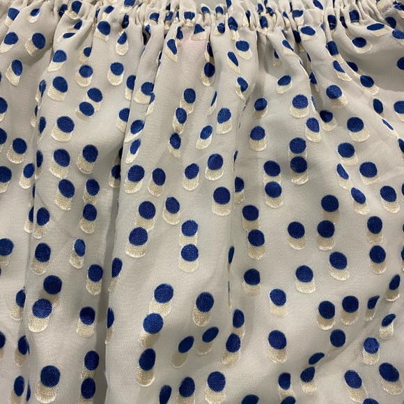 Lilly Pulitzer off the shoulder dot top size small - Picture 2 of 3